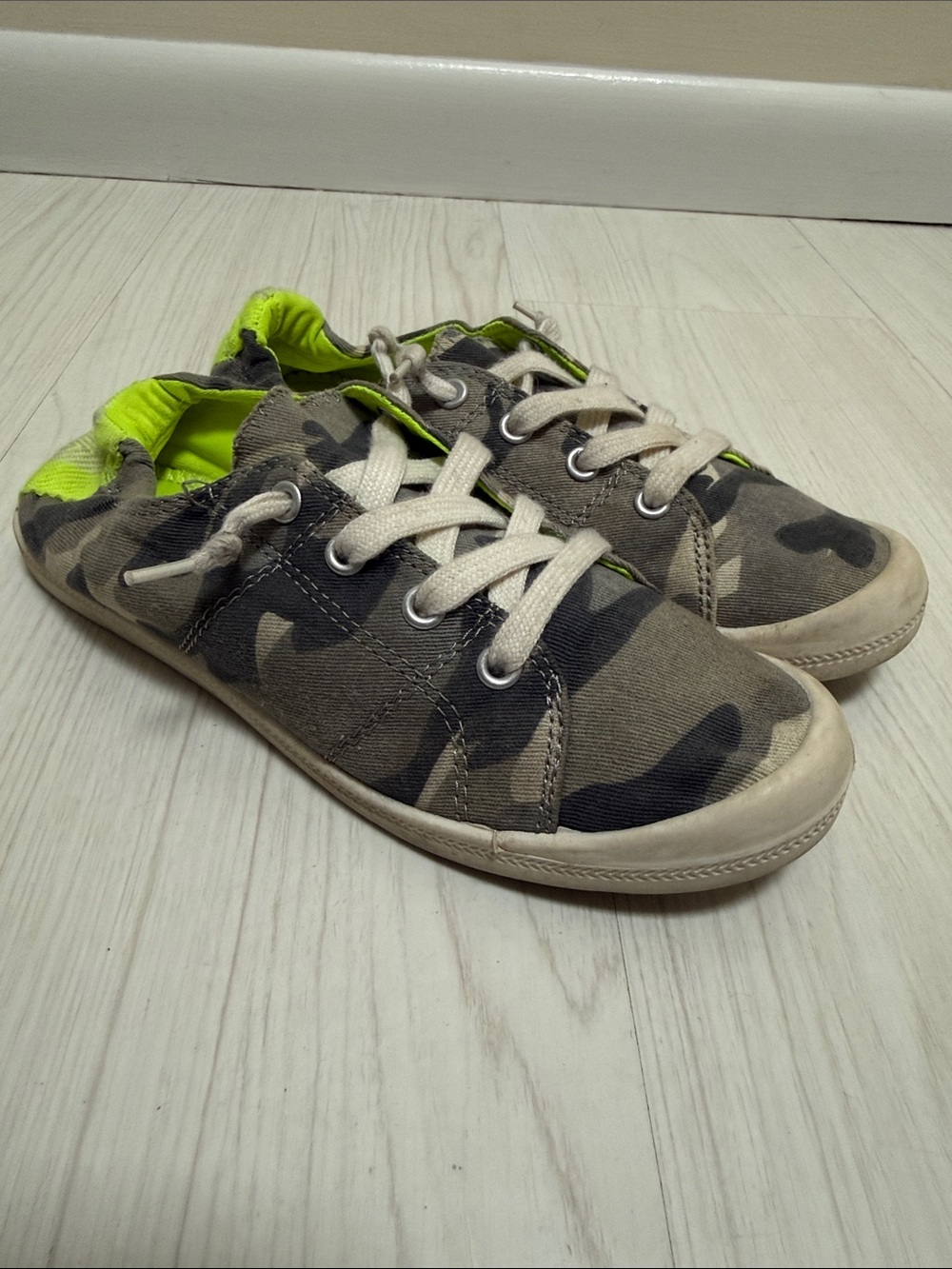 Madden Girl Camouflage Canvas Sneakers